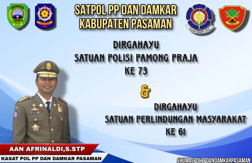 Kasat Satpol PP dan Damkar Kab. Pasaman